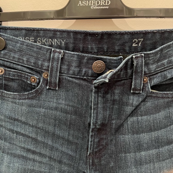 J. Crew High Rise Skinny Jeans in Dark Wash - Picture 4 of 5